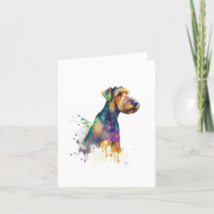 Airedale Terrier Dog Feestdagen Kaart