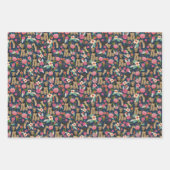 Airedale Terrier Dog Floral Inpakpapier Vel (Voorkant 3)