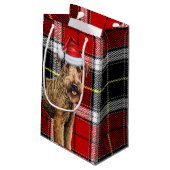 Airedale Terrier Dog Holiday Plaid Kerstmis Klein Cadeauzakje (Achterkant Gekanteld)