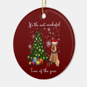Airedale Terrier Dog is de meest fantastische tijd Keramisch Ornament (Links)