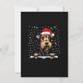 Airedale Terrier Dog kerstkerstkerstkerstkerstkers Kaart (Voorkant)