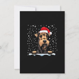 Airedale Terrier Dog kerstkerstkerstkerstkerstkers Kaart