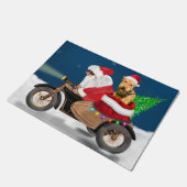 Airedale Terrier Dog kerstkerstkerstkerstkerstman Deurmat (Schuin)