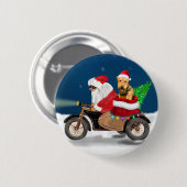 Airedale Terrier Dog kerstkerstkerstkerstkerstman Ronde Button 5,7 Cm (Voorkant /achterkant)