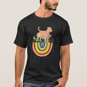 Airedale Terrier Dog mam Pap Pet Cute Rainbow Boh T-shirt