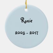 Airedale Terrier  Dog Memory Keepslag Keramisch Ornament (Achterkant)