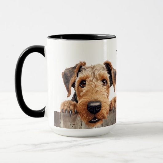 Airedale Terrier Dog Mok (Links)