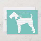 Airedale Terrier Dog Puppy Bedankkaart (Voorkant)