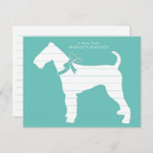 Airedale Terrier Dog Puppy Bedankkaart (Voorkant / Achterkant)