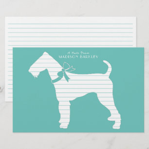 Airedale Terrier Dog Puppy Briefpapier