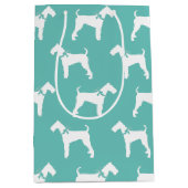 Airedale Terrier Dog Puppy Medium Cadeauzakje (Voorkant)