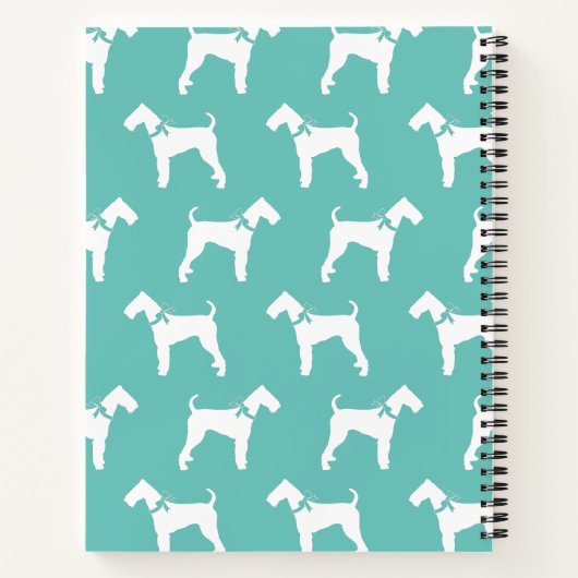 Airedale Terrier Dog Puppy Notitieboek (Achterkant)