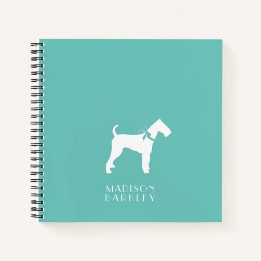 Airedale Terrier Dog Puppy Notitieboek (Voorkant)