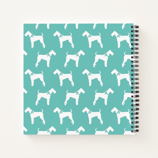 Airedale Terrier Dog Puppy Notitieboek (Achterkant)