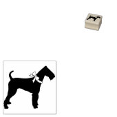 Airedale Terrier Dog Puppy Rubberstempel (Gestempeld)