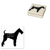 Airedale Terrier Dog Puppy Rubberstempel (Gestempeld)