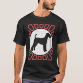 Airedale Terrier Dog Retro  T-shirt (Voorkant)