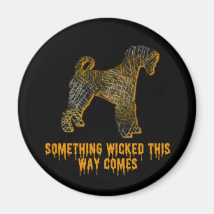 Airedale TerrieR Dog Silhouette Fun Halloween Magneet