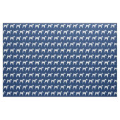 Airedale Terrier Dog Silhouette Pet Navy Blue Stof (Fat Quarter)