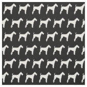 Airedale Terrier Dog Silhouette Pet Stof (Swatch)