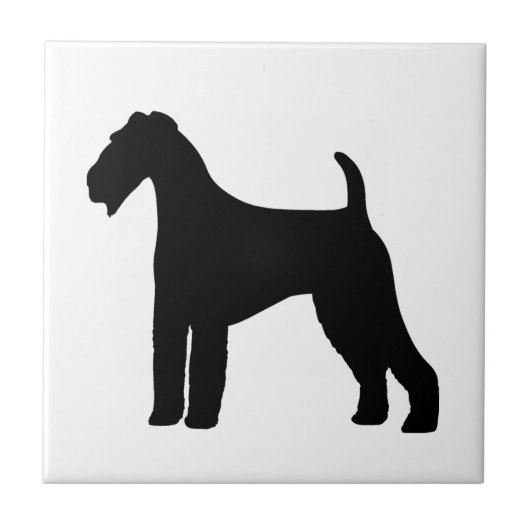 Airedale Terrier Dog Tegeltje (Voorkant)