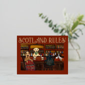 AIREDALE TERRIER EN VRIENDEN FOLIE FEESTDAGEN BRIEFKAART (Staand Voorkant)