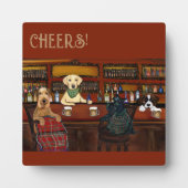 AIREDALE TERRIER EN VRIENDEN FOTOPLAAT (Voorkant)