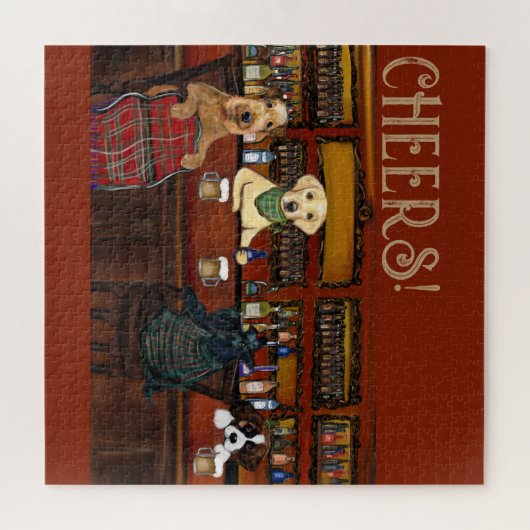 AIREDALE TERRIER EN VRIENDEN LEGPUZZEL (Horizontaal)