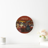 AIREDALE TERRIER EN VRIENDEN RONDE KLOK (Huis)