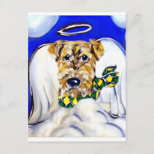 Airedale Terrier Engel Briefkaart