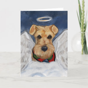Airedale Terrier Engel Feestdagen Kaart
