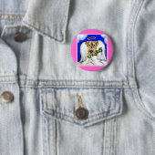 Airedale Terrier Engel Ronde Button 5,7 Cm (In situ)