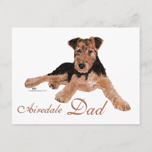 Airedale Terrier Fathers Day Briefkaart