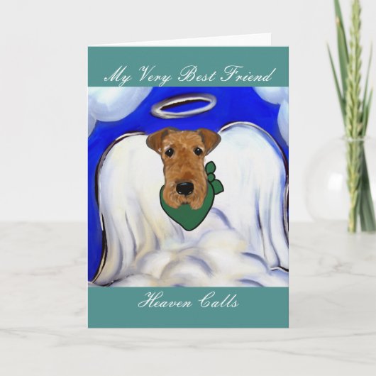 Airedale Terrier Feestdagen Kaart (Voorkant)