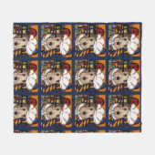 Airedale Terrier Fleece Deken (Voorkant (Horizontaal))