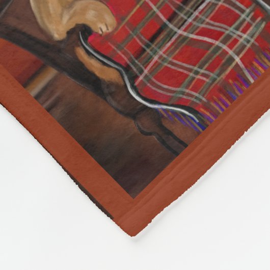 Airedale Terrier Fleece Deken (Hoek)