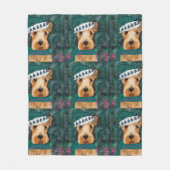 Airedale Terrier Fleece Deken (Voorkant)