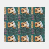 Airedale Terrier Fleece Deken (Voorkant (Horizontaal))