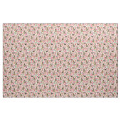 Airedale Terrier  floraalroze Stof (Fat Quarter)