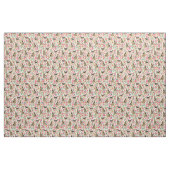 Airedale Terrier floral fabric Stof (Fat Quarter)