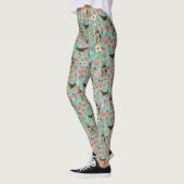 Airedale Terrier florale leggings (Links)
