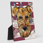 AIREDALE TERRIER FOTOPLAAT (Zijkant)