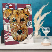 AIREDALE TERRIER FOTOPLAAT (Zijkant)