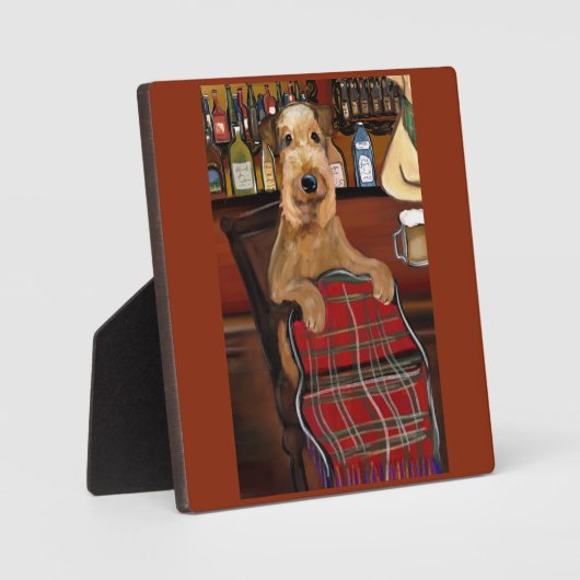 Airedale Terrier Fotoplaat (Voorkant)