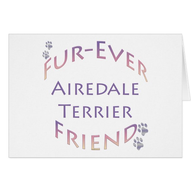 Airedale Terrier Furever (Voorkant Horizontaal)