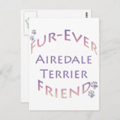Airedale Terrier Furever Briefkaart (Voorkant / Achterkant)