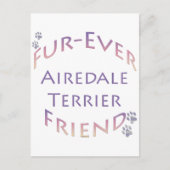 Airedale Terrier Furever Briefkaart (Voorkant)