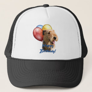 Airedale Terrier Gelukkige Verjaardagsballon Trucker Pet
