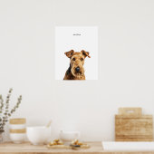 Airedale Terrier gepersonaliseerde print (Keuken)