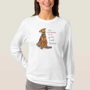 Airedale Terrier Girls Best Friend T-shirt
